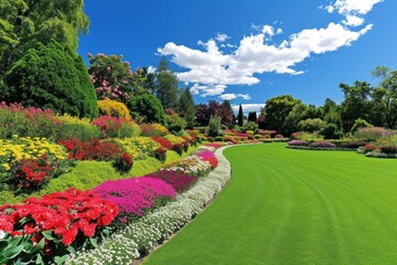 Poster - Garden landscape outdoors nature.