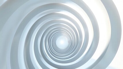 Canvas Print - Abstract spiral transition, opener or ending. Loop circle geometric spiral transition on white background. 4K resolution animated transition.