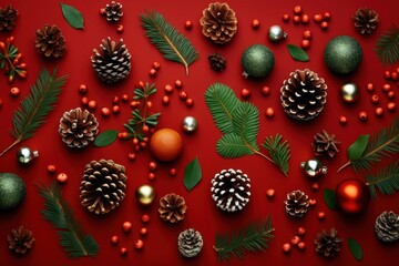 Sticker - Christmas decor backgrounds plant.