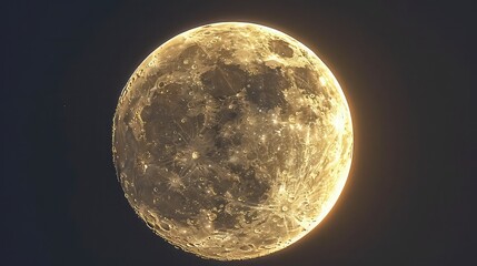 Wall Mural - As the light of the moon begins to fade, it begins it phase called the waning gibbous.