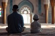 © Rawpixel.com - Muslim boy sitting and praying in Mosque with his dad adult spirituality togetherness.