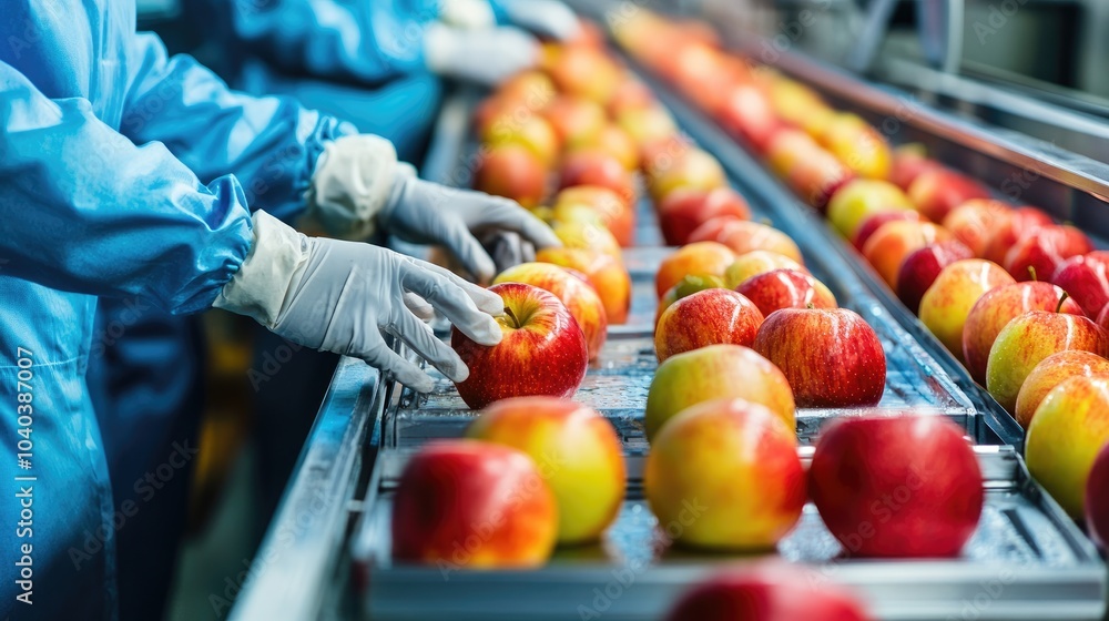 Efficient apple sorting process in a modern packing facility a look at ...