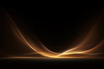 Wall Mural - gold light effect, black background,
