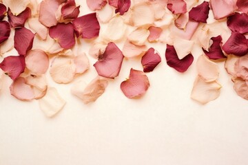 Canvas Print - Real pressed rose petals flower backgrounds plant.