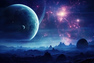 Poster - Gorgeous atmosphere planet astronomy universe.