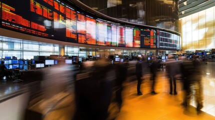 Stock Exchange Trading Floor