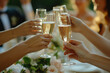 © Valery - Champagne glasses in people's hands