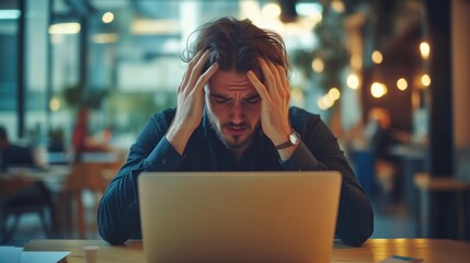 Businessman struggling with overwhelming work tasks