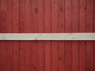 Old red wooden background. Timber board tetxure