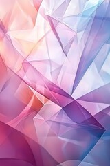 Wall Mural - layered, transparent geometric shapes with a soft, blurred effect