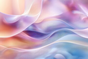 Wall Mural - subtle flowing lines in gradient colors with a futuristic feel