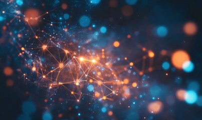 Digital background for tech, AI, data, audio, graphics, and more