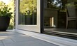 © Galina - Close up image of aluminum frame sliding patio door system