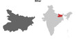 © David Zydd - Bihar state outline map set