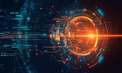 abstract futuristic data computer technology business background