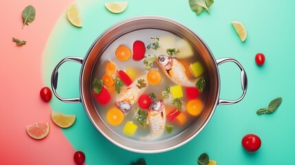  Fish Soup with Fresh Vegetables and Herbs