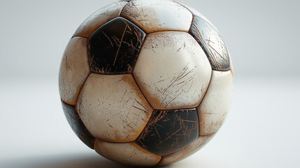 old soccer ball