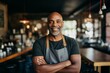 © CojanAI - Smiling portrait of a middle aged male small business owner