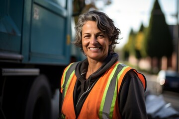 Portrait of a body positive female sanitation worker