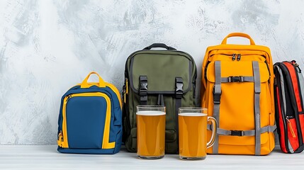 Explore the perfect pairing of stylish backpacks and refreshing drinks for adventurous days outdoors