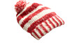© Ziyan - Red and white striped winter hat isolated on transparent background