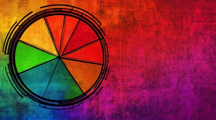 Colorful wheel illustrating the visible light spectrum, a comprehensive guide to color theory