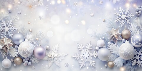 Wall Mural - christmas background with balls