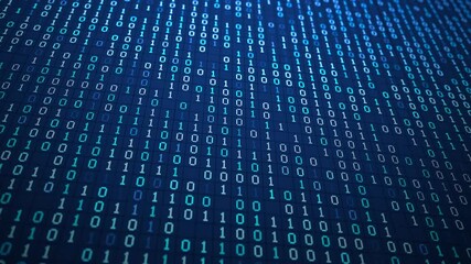 digital data stream binary code matrix 3