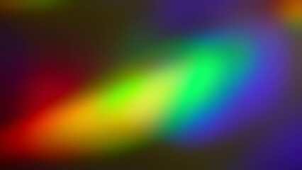 Wall Mural - Rainbow light rays flash and glow. Abstract holographic background. Refraction of light through a prism