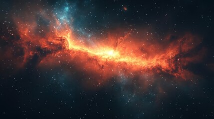 Wall Mural - A vast interstellar cloud, possibly a nebula or galaxy, in the cosmos.