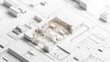 © artzone - A minimalist architectural model showcasing a building layout.