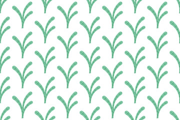 Wall Mural - Botanical seamless pattern background with herbs and plants, flowers and leaves