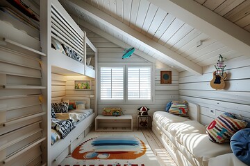 a children's room in a Scandinavian style.