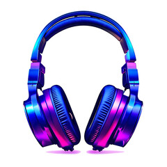 Gaming headset on transparent background