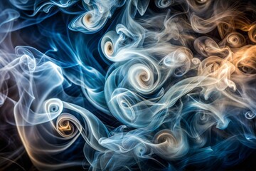 Wall Mural - abstract smoke texture with swirling colors and dynamic forms