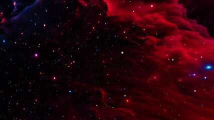 Wall Mural - Cosmic Universe with Stunning nebula and Stars 4k.
