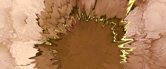 Wall Mural - abstract fluid art painting with alcohol ink, liquid design illustration, gold veins, paths, kintsug