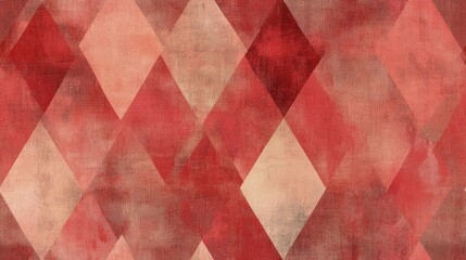 Sticker - red diamond pattern geometric wallpaper