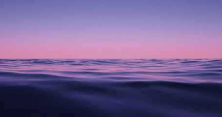 Wall Mural - wave sea beach and sunset sky abstract background. nature and summer concept. 3d render.