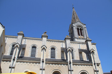 st gilles church in pornic in france 