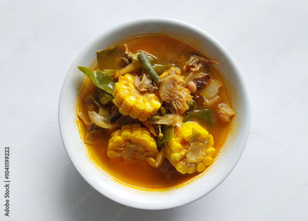 Sayur Asem is a traditional Indonesian vegetable tamarind soup known ...