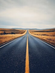 endless road stretching into the horizon symbolizing new beginnings and possibilities
