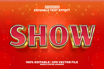 Show new editable text effect in new modern trend style