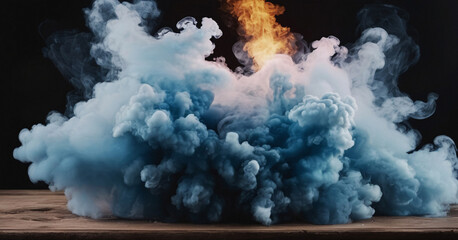 Wall Mural - abstract smoke cloud