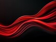 © ParinApril - Dynamic red wave design on a black background, perfect for modern graphics and abstract art.