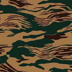 Retro Old School Duck Hunting Camouflage, Seamless Camo Pattern Texture