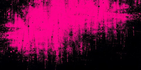 Sticker - Abstract pink and black grunge texture background.