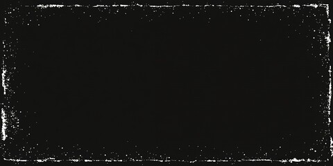 Poster - Black and white grunge border texture