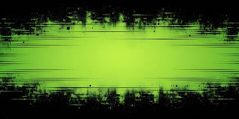 Poster - Abstract green and black grunge background