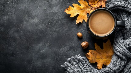 Cozy Autumn Coffee Scene